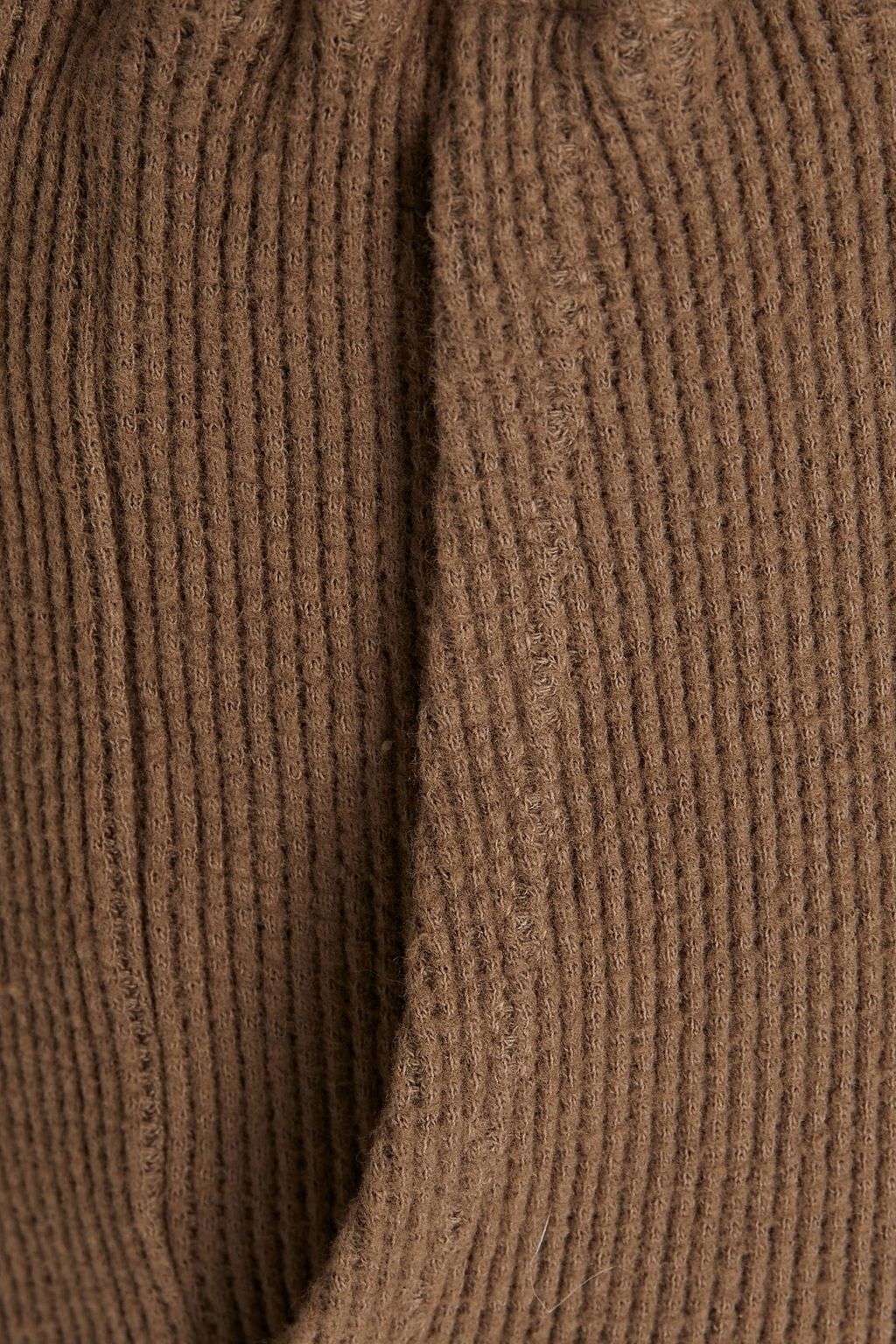 MONROW Waffle-knit cotton-blend track pants