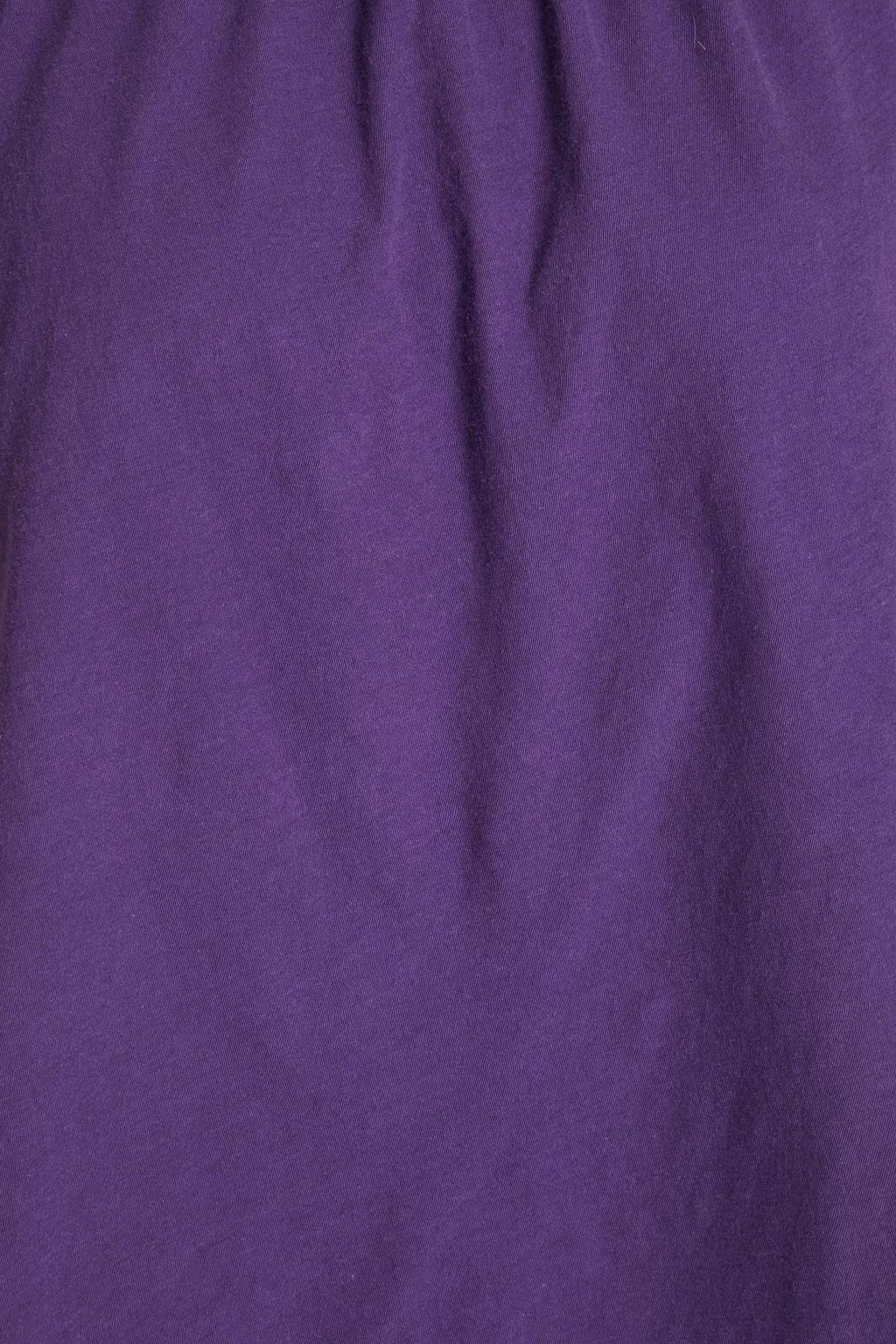 BA&SH Open-back cotton-jersey T-shirt