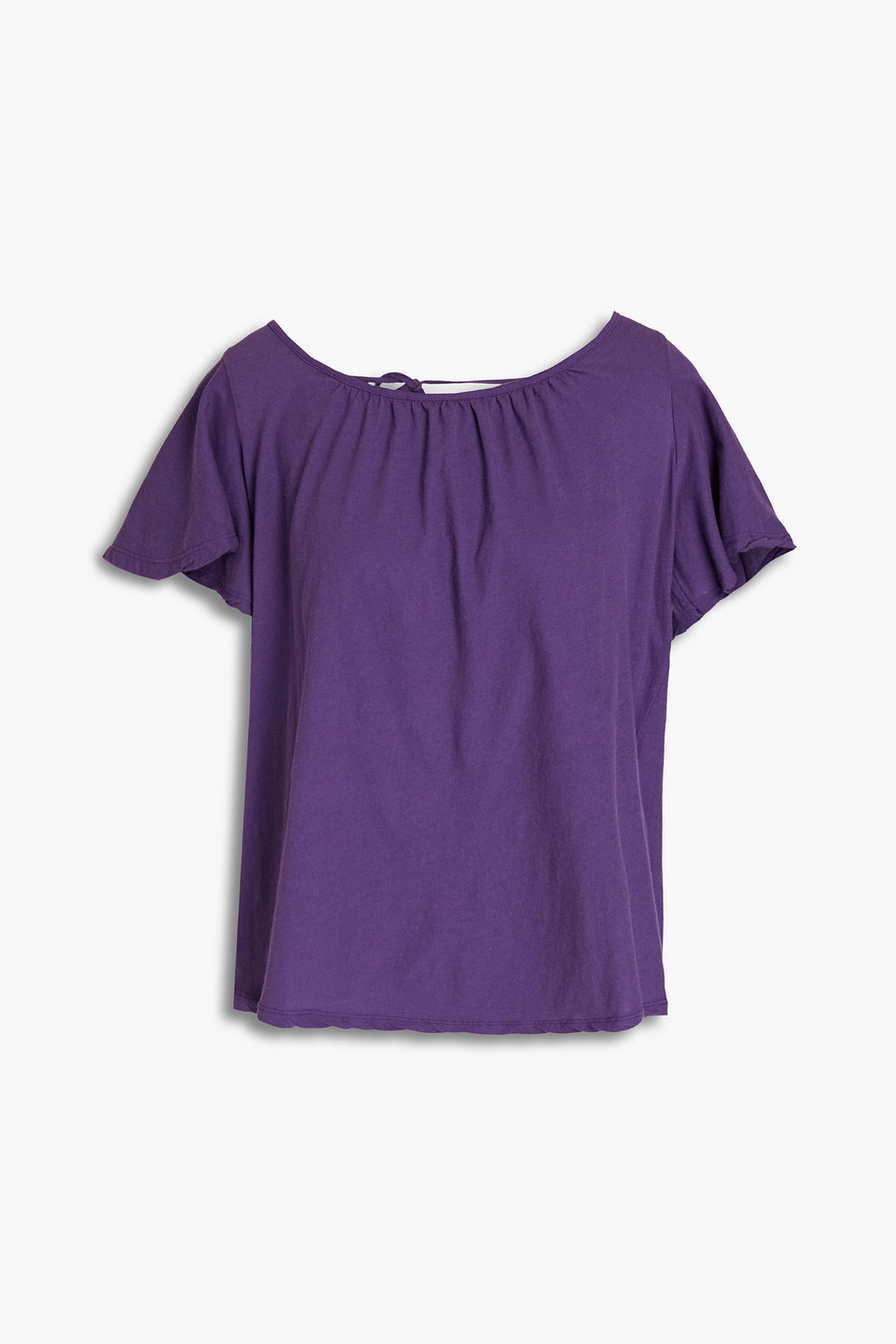 Ba&sh Open-back cotton-jersey T-shirt