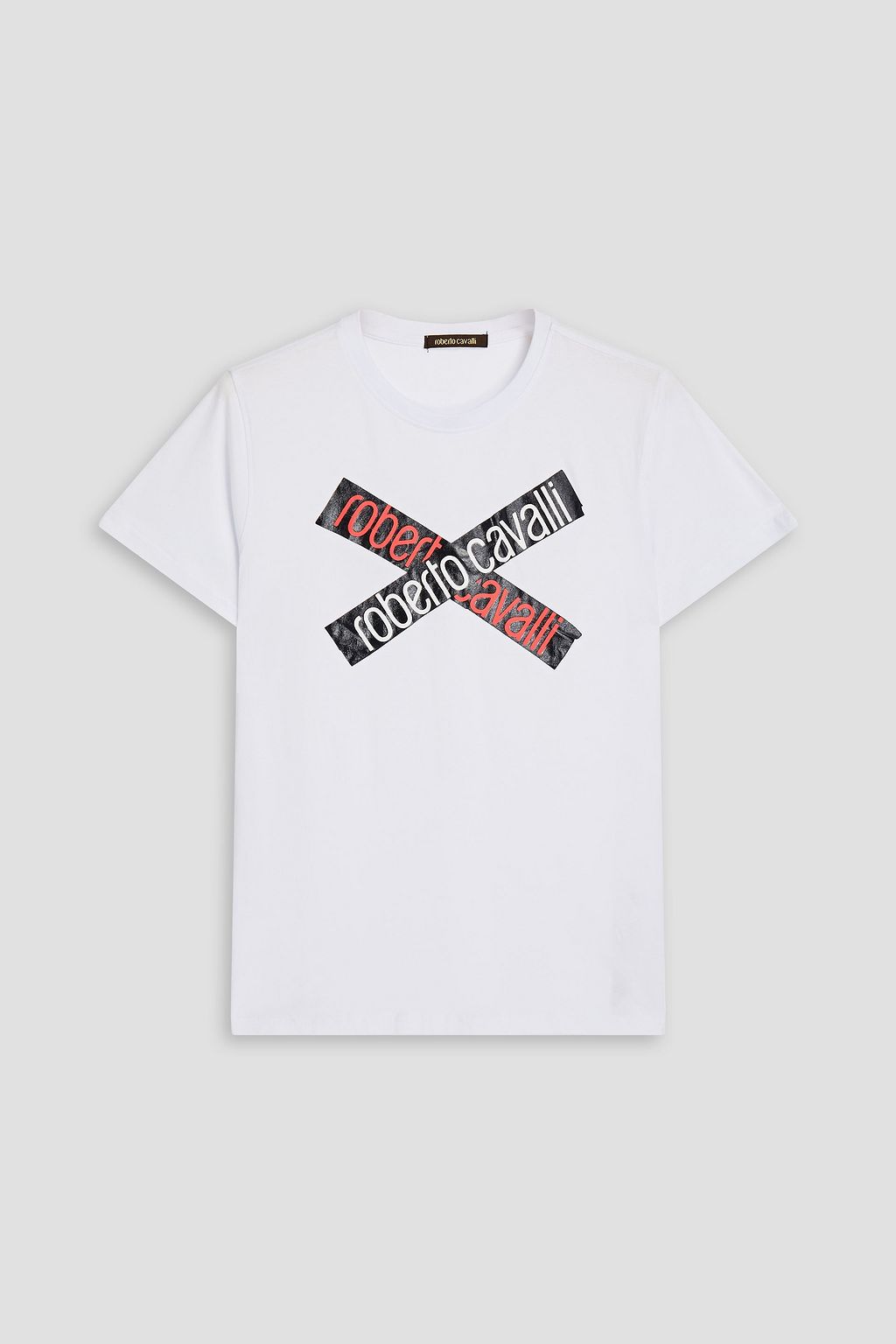 Vol Rood Gunst ROBERTO CAVALLI Logo-print cotton-jersey T-shirt | Sale up to 70% off | THE  OUTNET