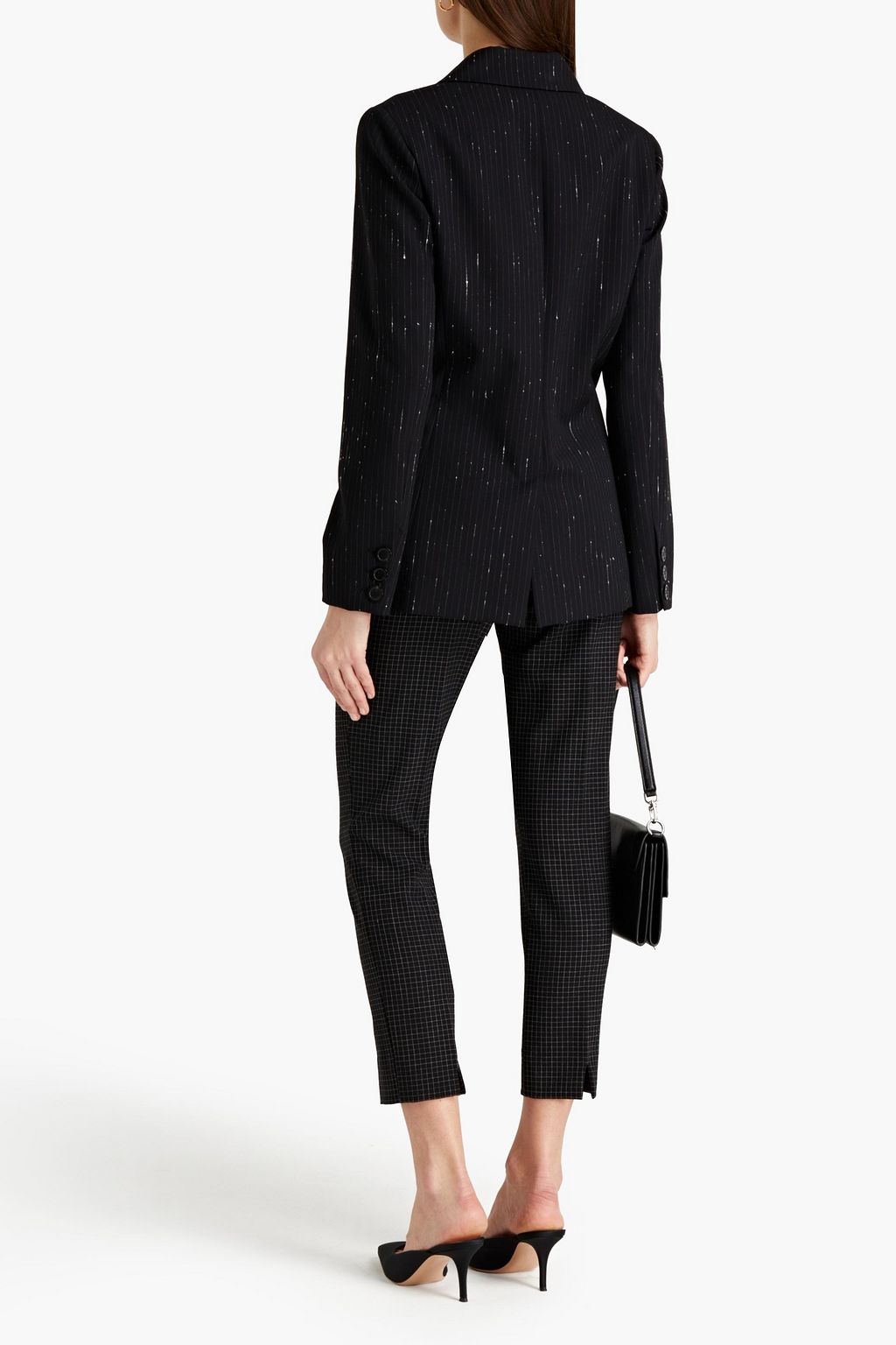 PIAZZA SEMPIONE Pinstriped wool-blend twill blazer