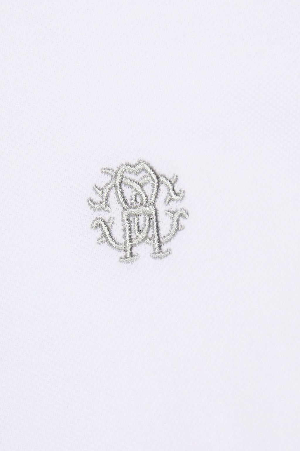 ROBERTO CAVALLI Logo-embroidered cotton-piqué polo shirt