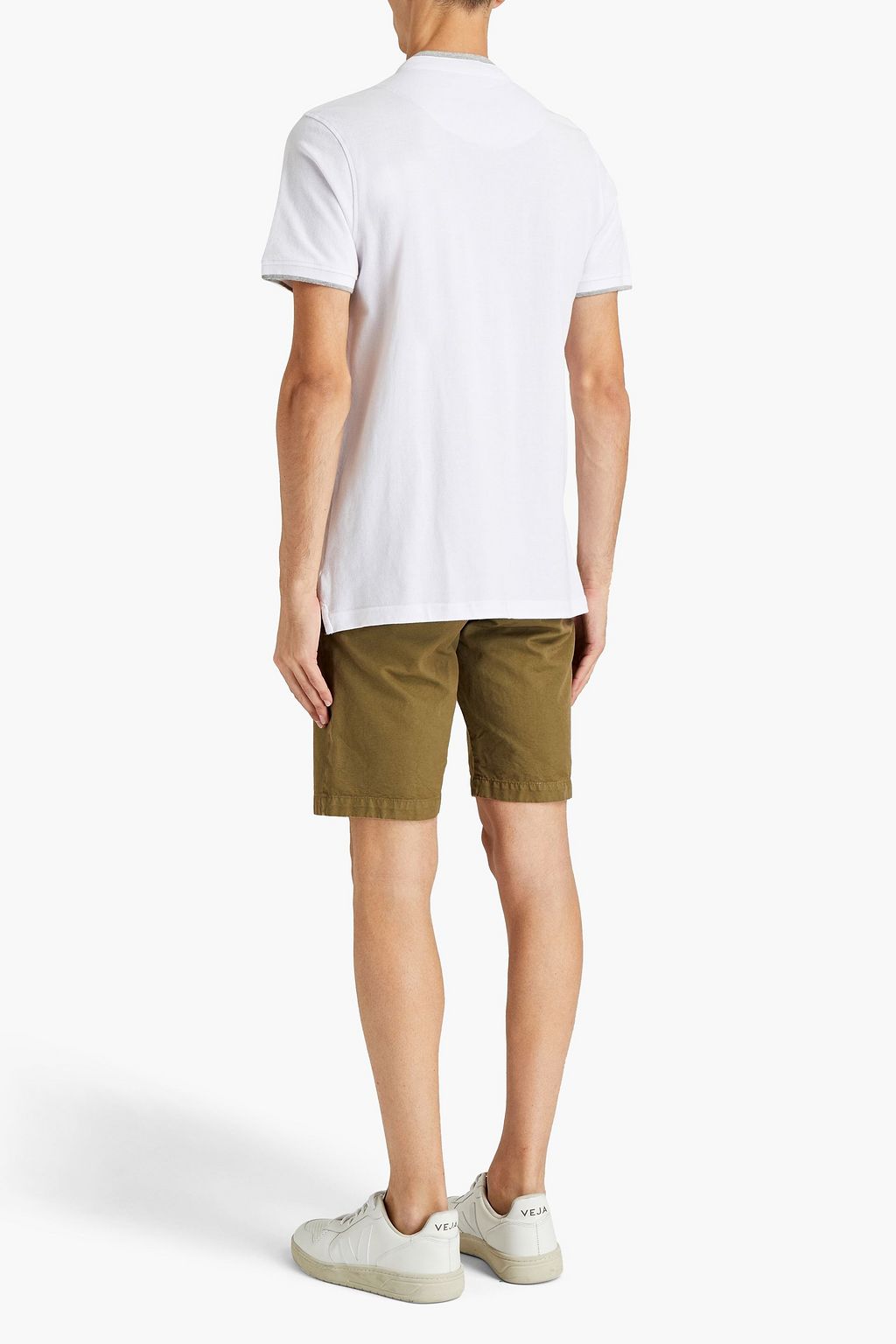 ROBERTO CAVALLI Logo-embroidered cotton-piqué polo shirt