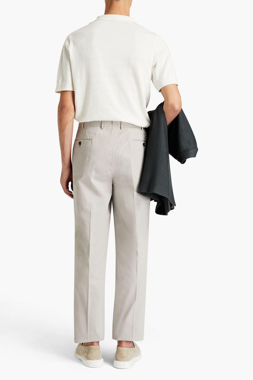 ZEGNA Cotton-gabardine pants