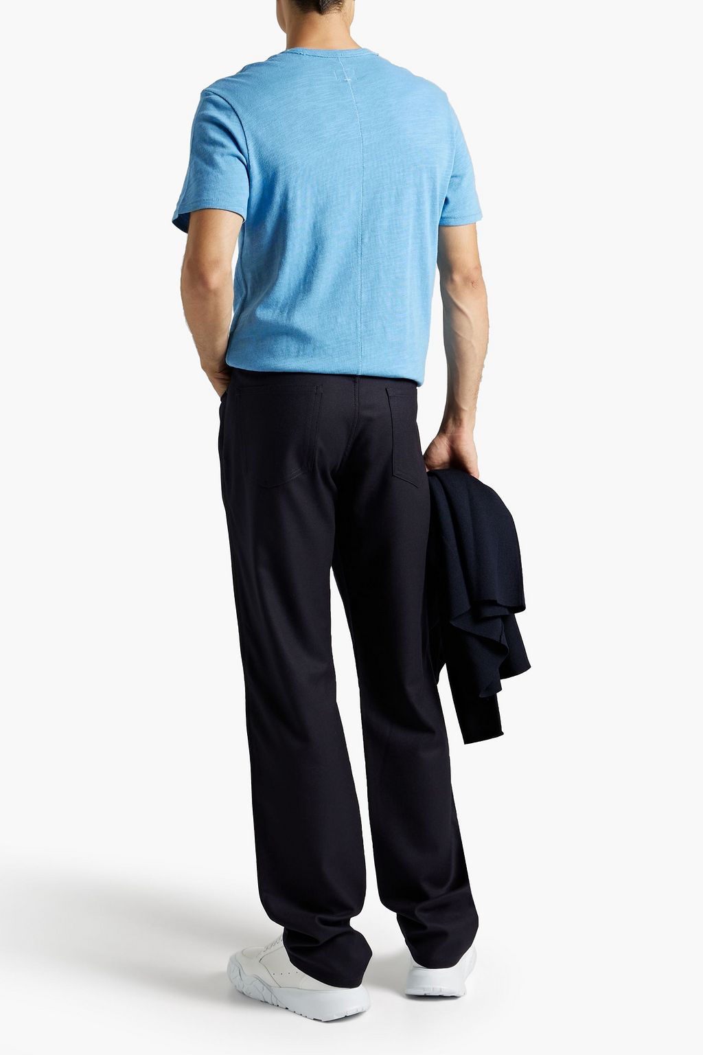 ZEGNA Slim-fit wool-blend flannel pants