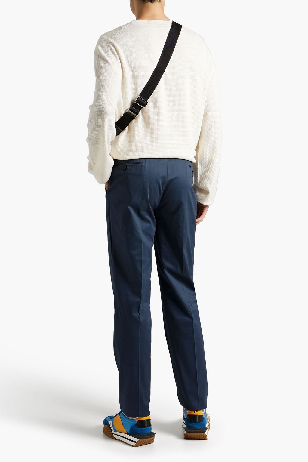 ZEGNA Slim-fit cotton-sateen chinos