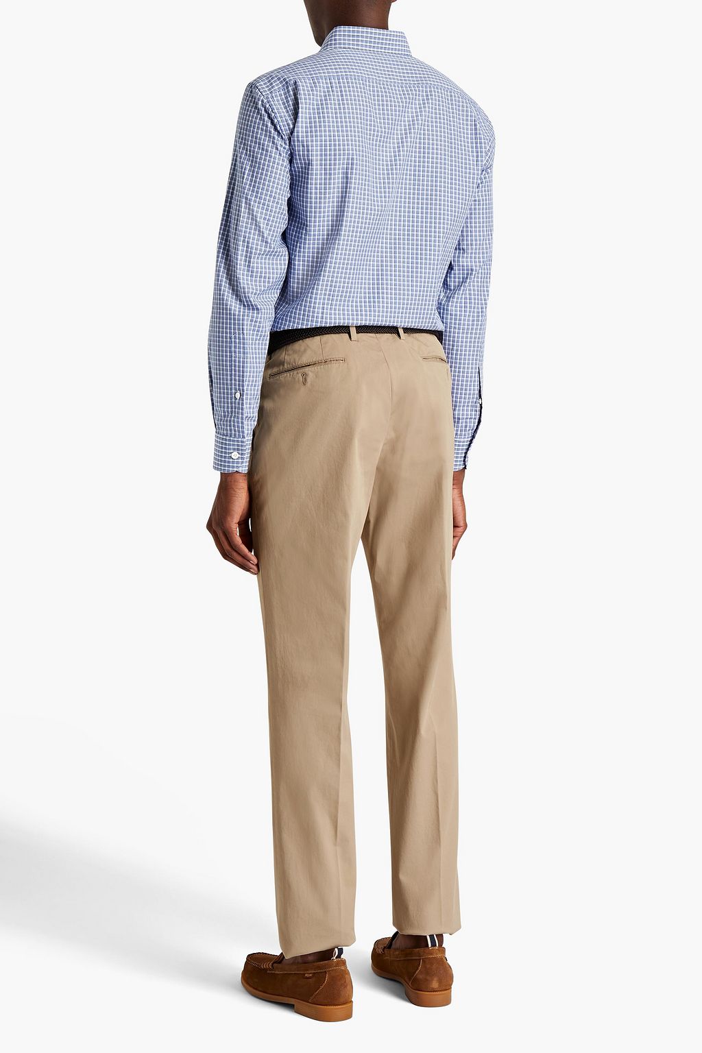 ZEGNA Cotton-blend gabardine chinos