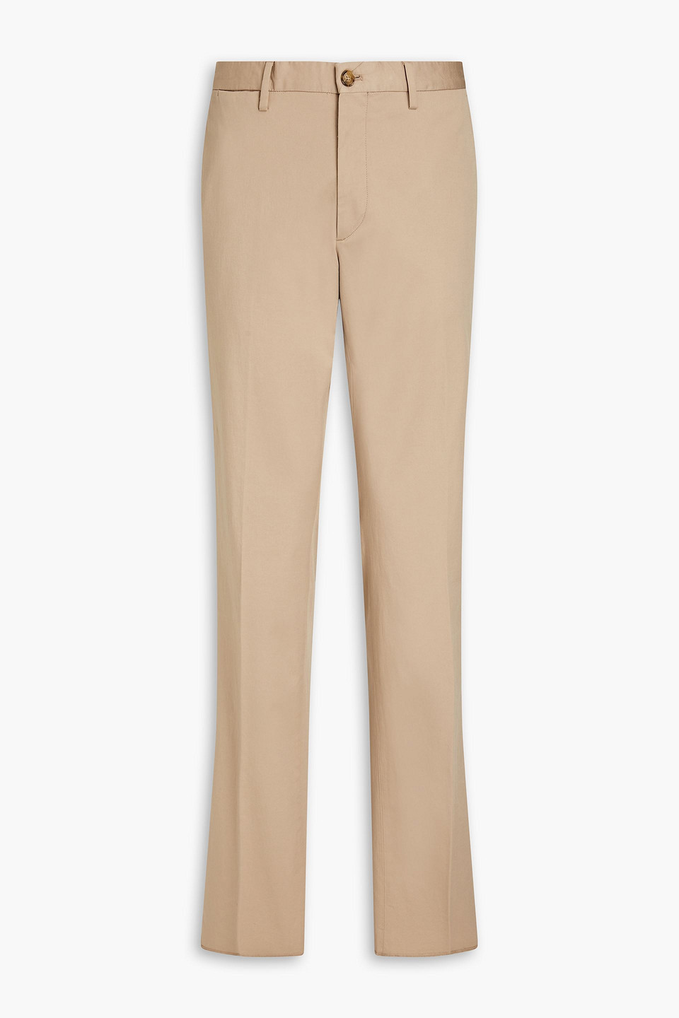 Cotton-blend gabardine chinos