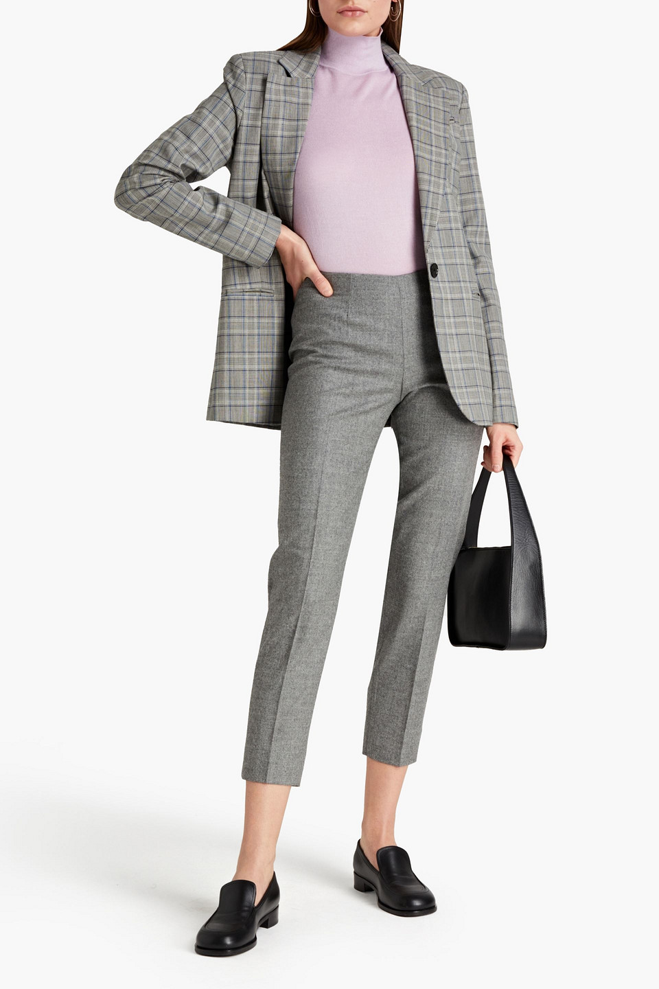 Piazza Sempione Mélange Stretch-wool Tapered Trousers