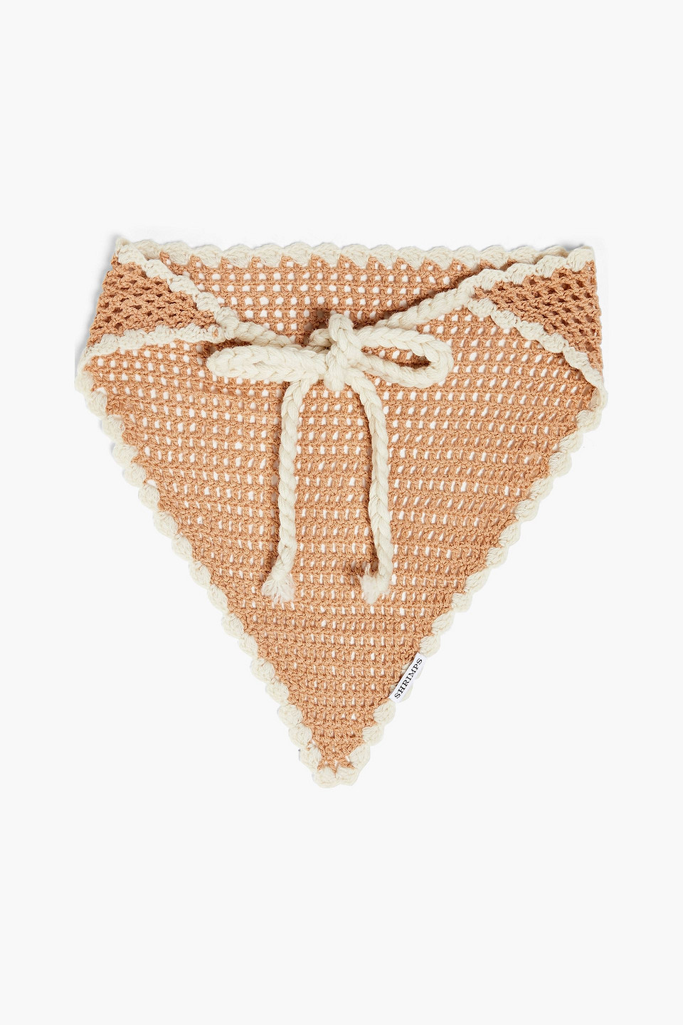 Shrimps Lottie Crochet-knit Headband In Neutrals