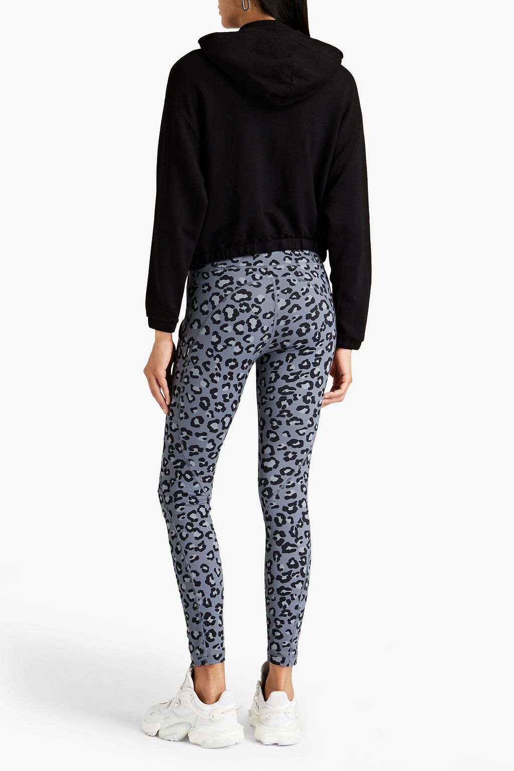 MONROW Leopard-print jersey leggings