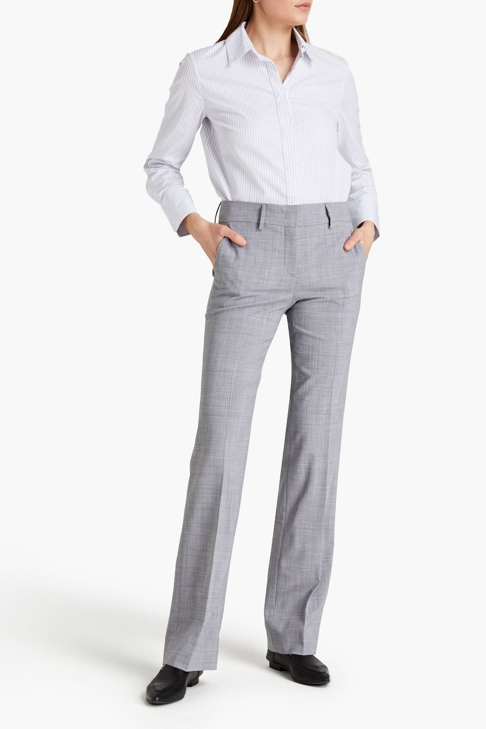 Piazza Sempione Wool-blend Straight-leg Trousers