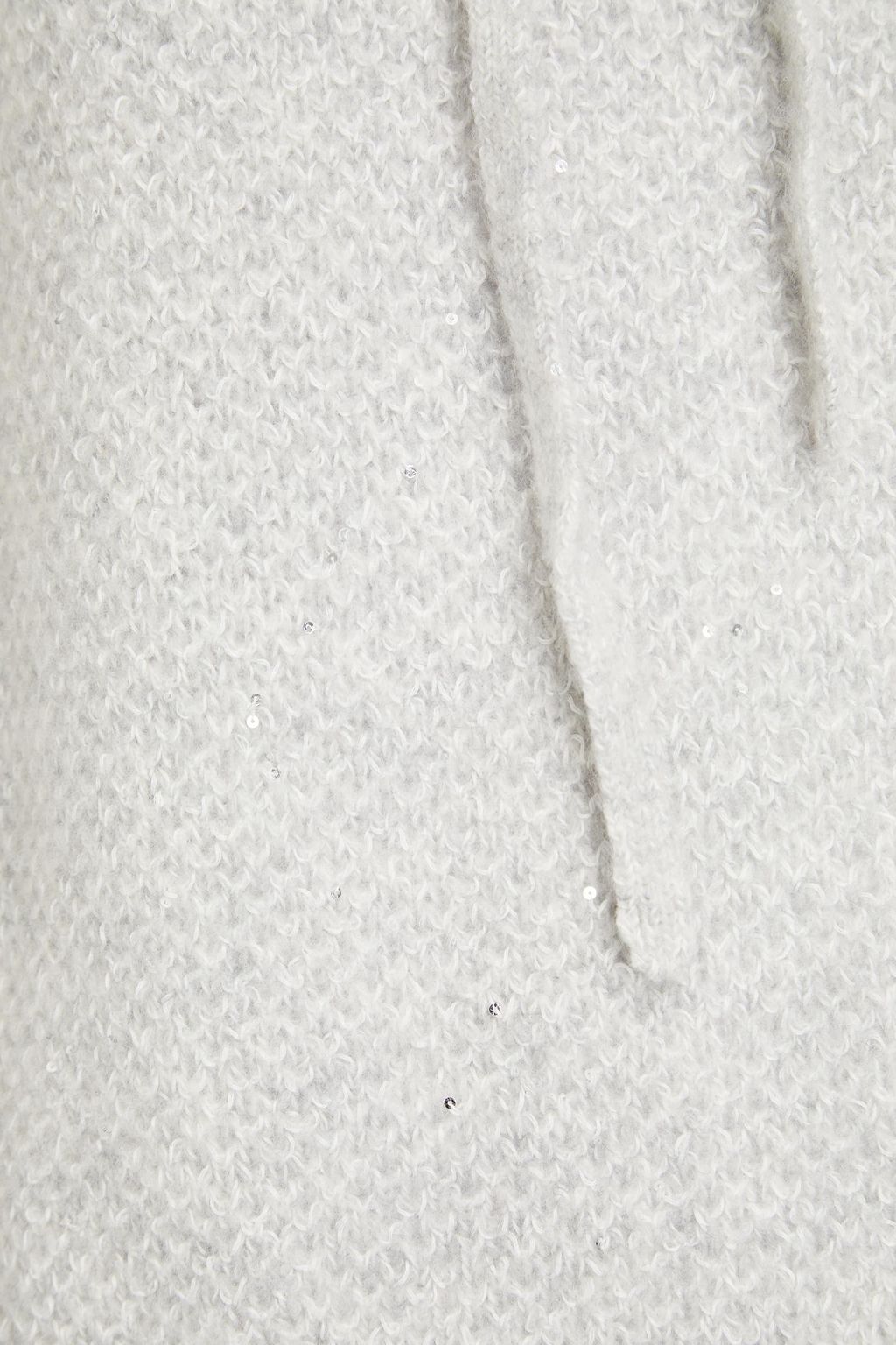AUTUMN CASHMERE Melierter Hoodie aus einer Kaschmirmischung mit Verzierung