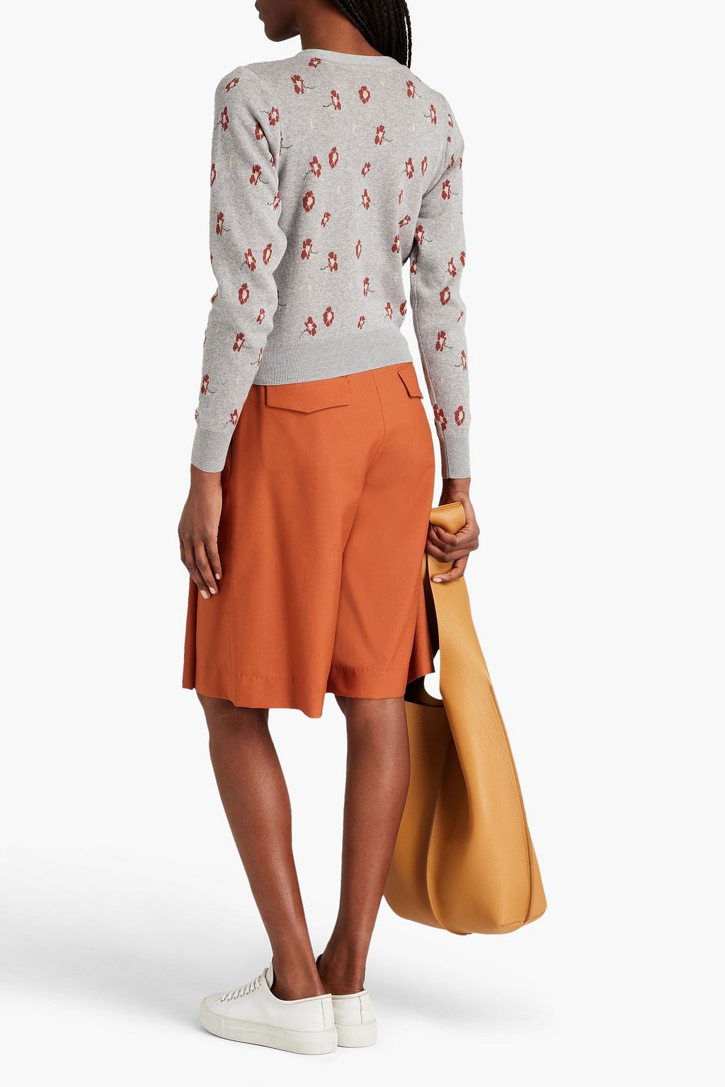 COTTON BY AUTUMN CASHMERE Jacquard-knit cotton cardigan
