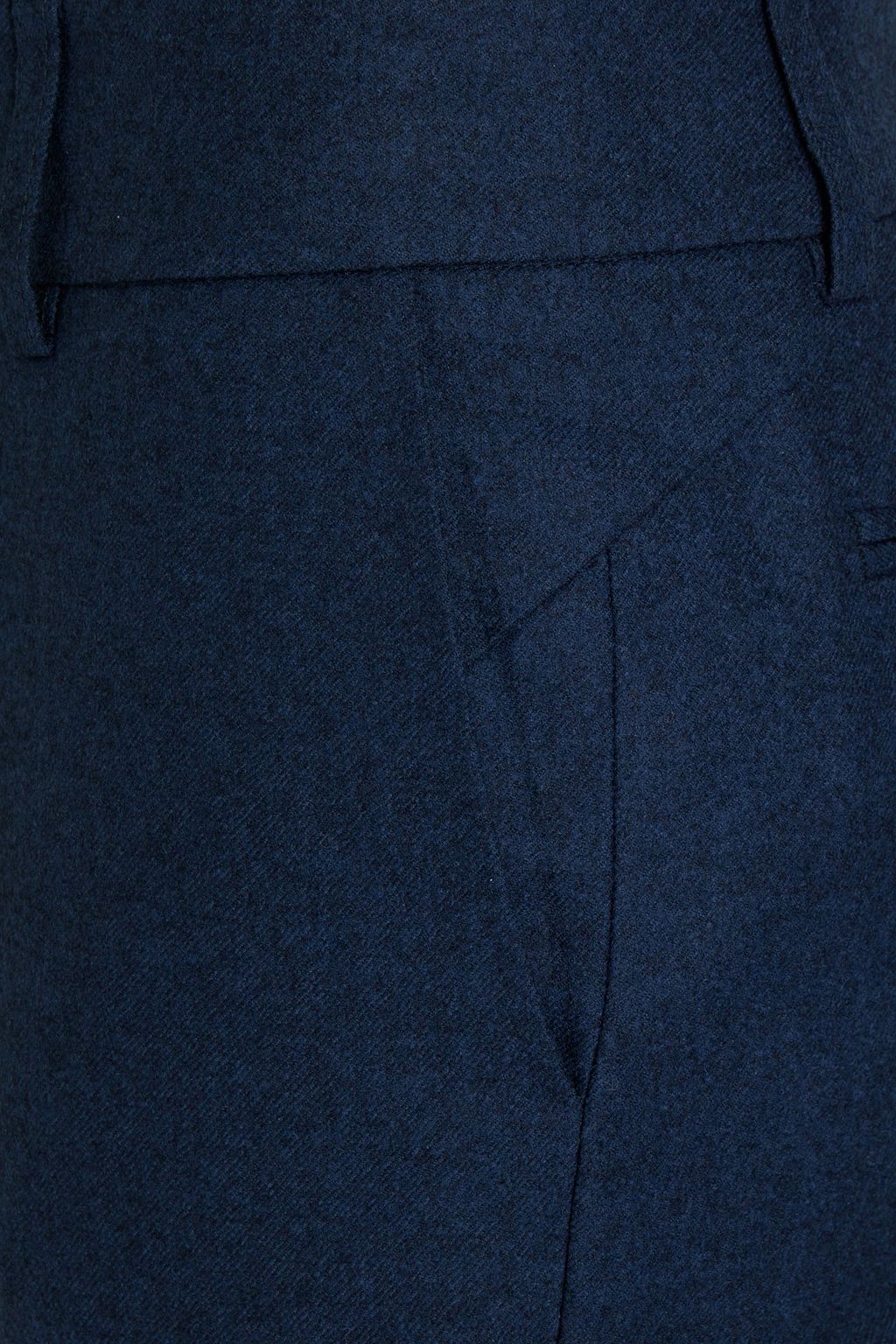 PIAZZA SEMPIONE Wool-blend flannel slim-leg pants