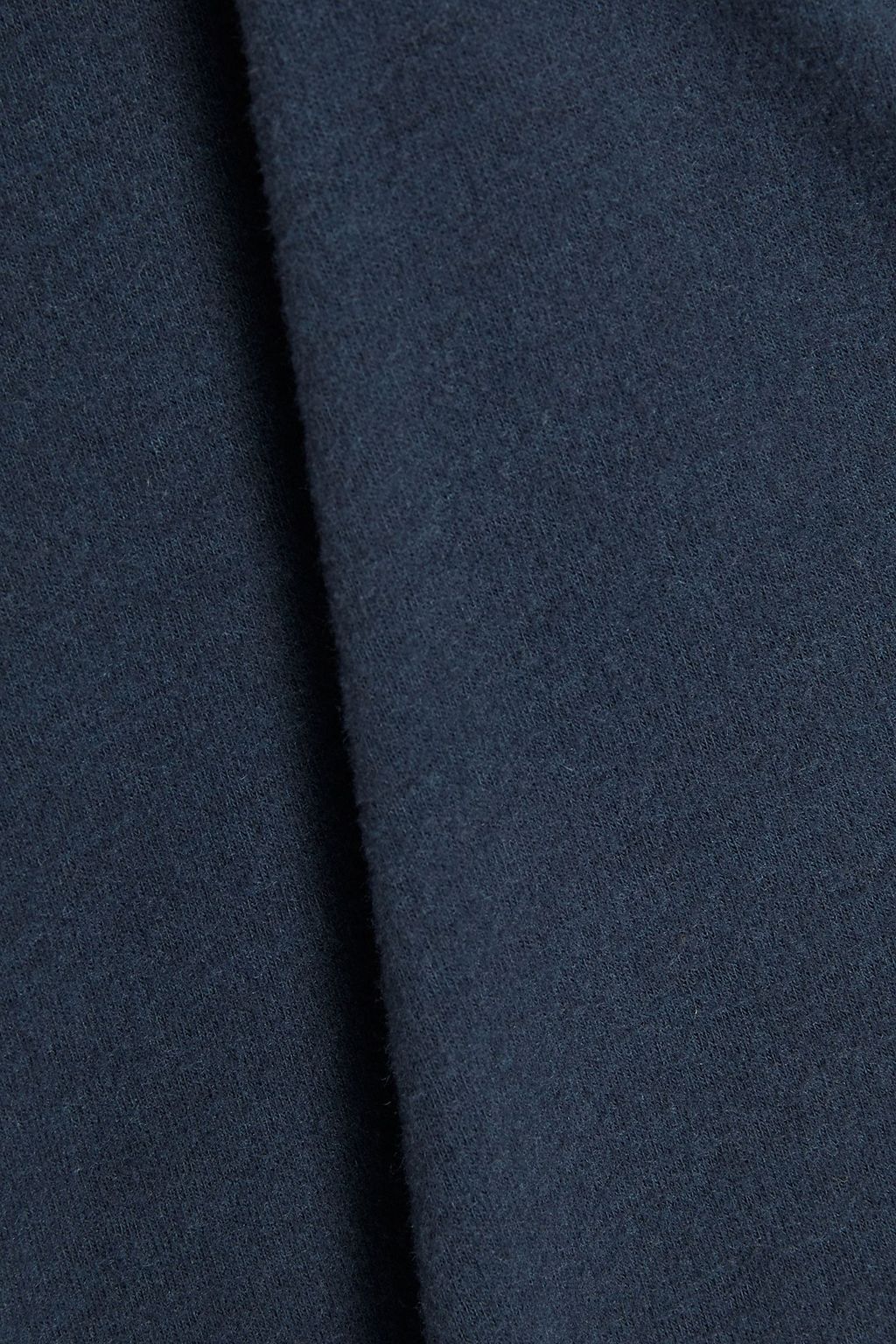 JAMES PERSE Brushed cotton-blend jersey polo shirt