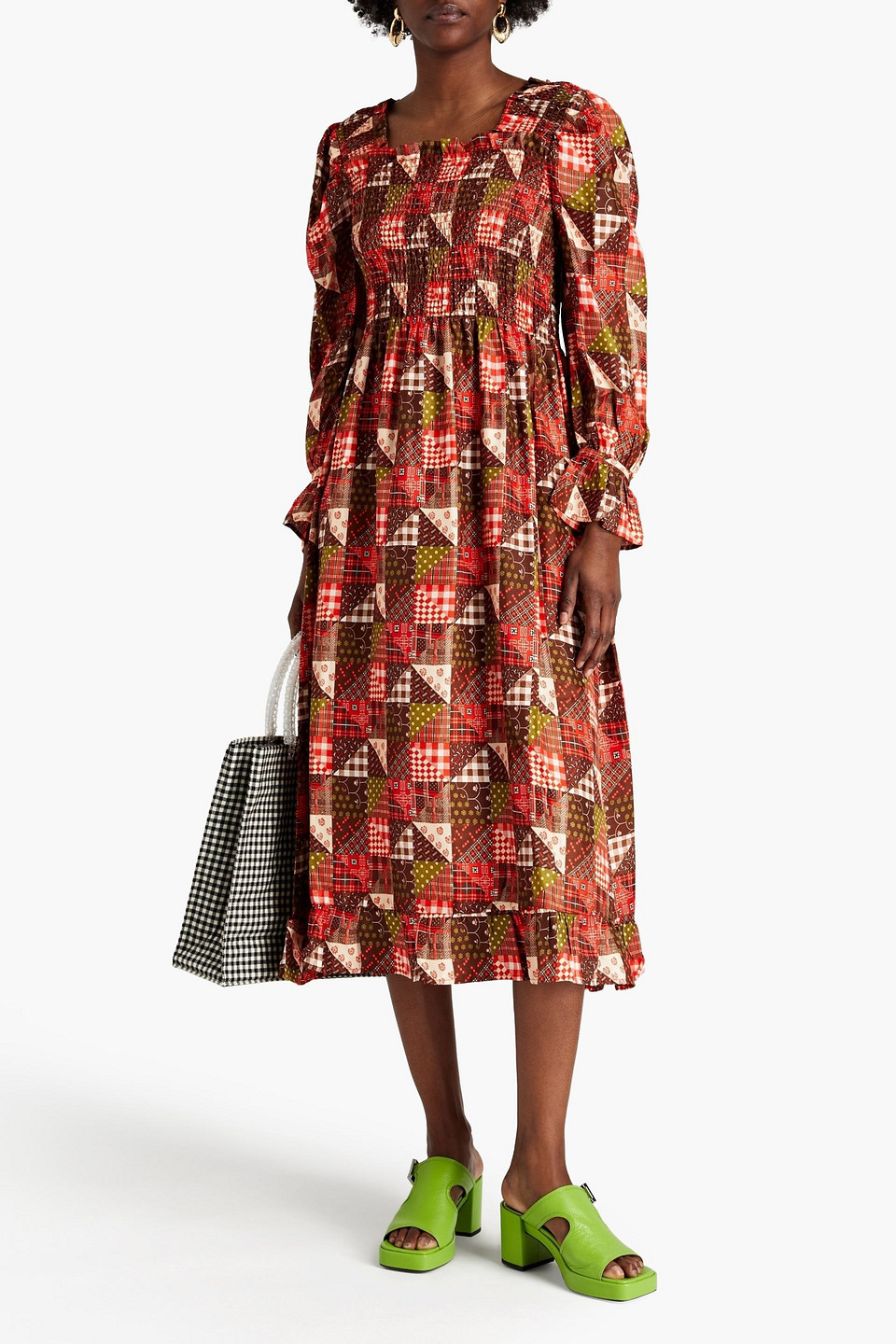 knee length dresses for ladies Elsie Floral Midi Dress main image 1