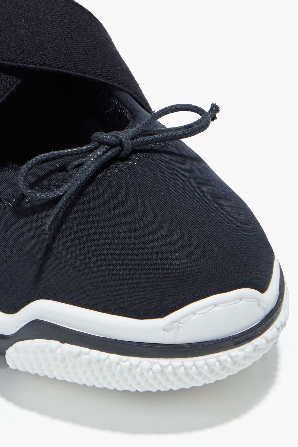 RED(V) Bow-detailed neoprene sneakers