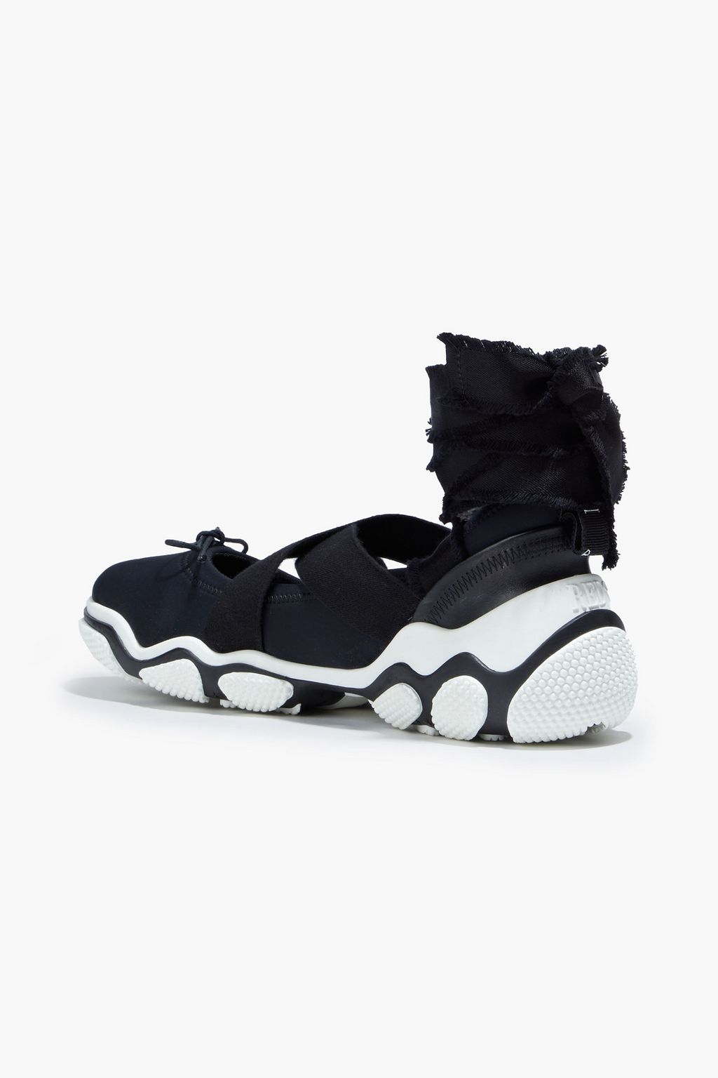 RED(V) Bow-detailed neoprene sneakers