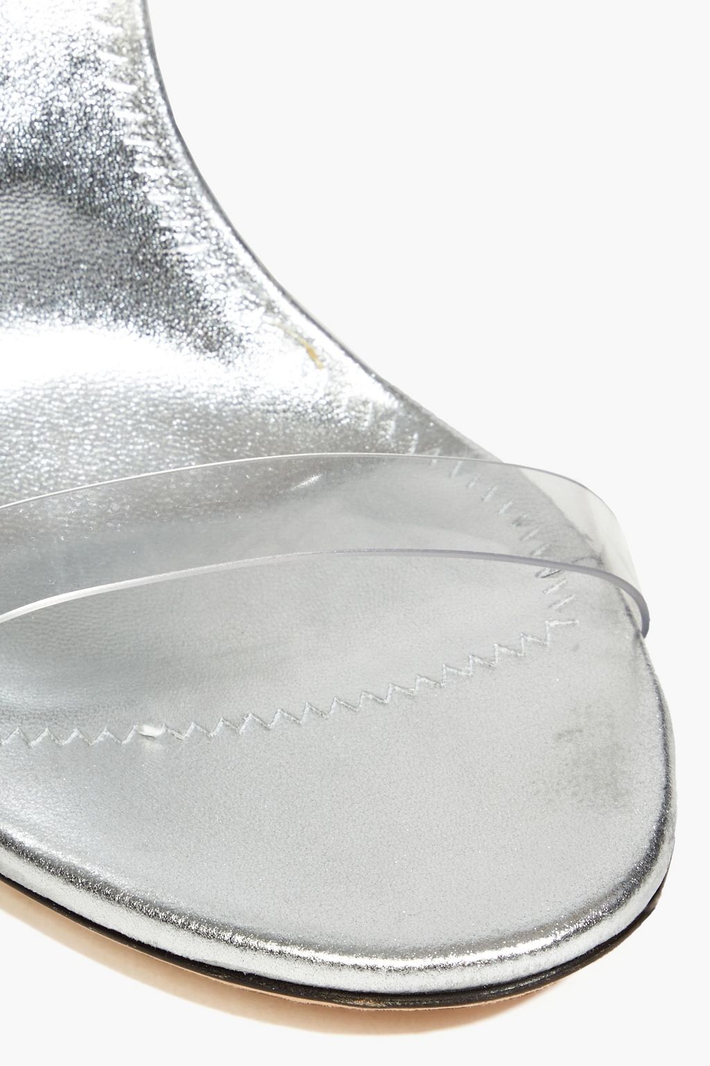 GIUSEPPE ZANOTTI Alien 115 metallic leather and PVC sandals