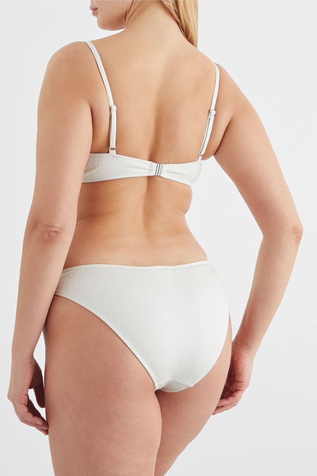 IRIS & INK Annette seersucker bandeau bikini