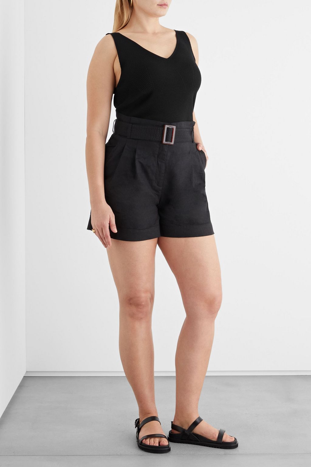 IRIS & INK Gabrielle ribbed merino wool tank