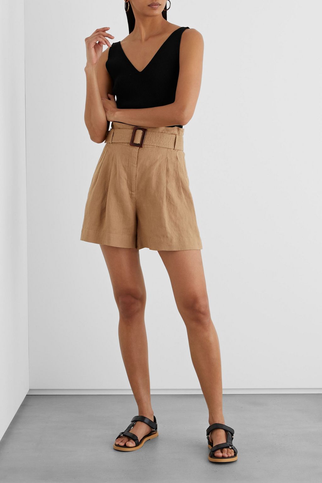IRIS & INK Gabrielle ribbed merino wool tank