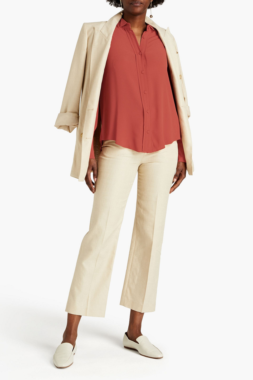 Piazza Sempione Crepe De Chine Shirt