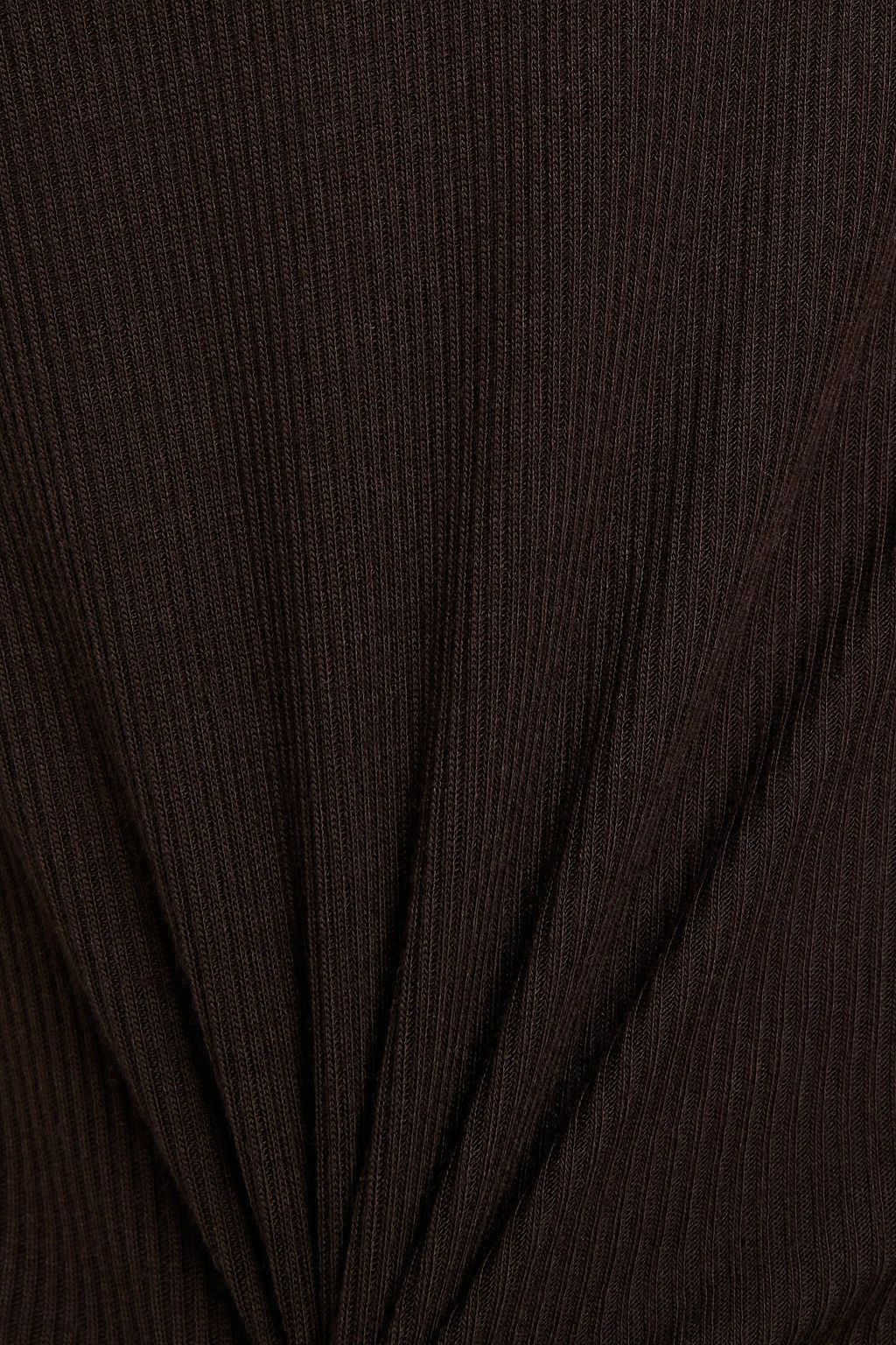 SAMSØE Φ SAMSØE Nelli ruffle-trimmed ribbed-knit sweater
