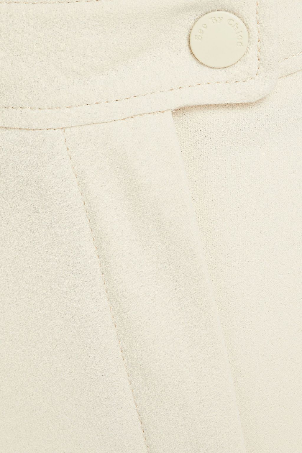 SEE BY CHLOÉ Cropped crepe straight-leg pants