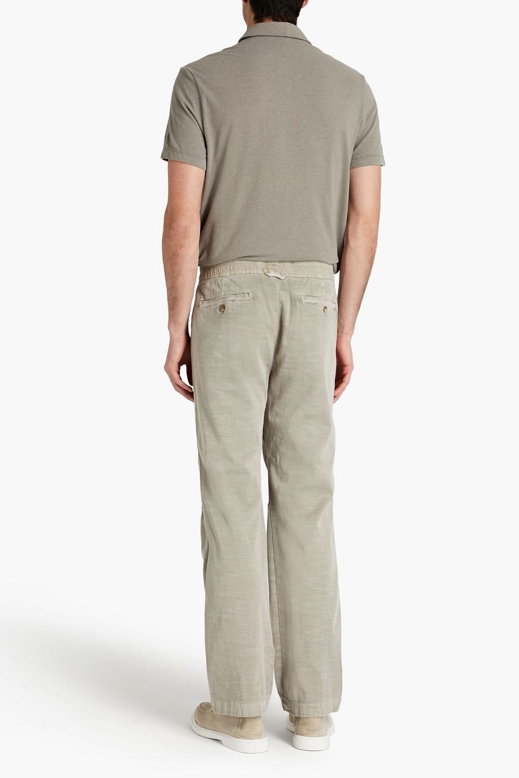 JAMES PERSE Slub stretch-cotton twill pants