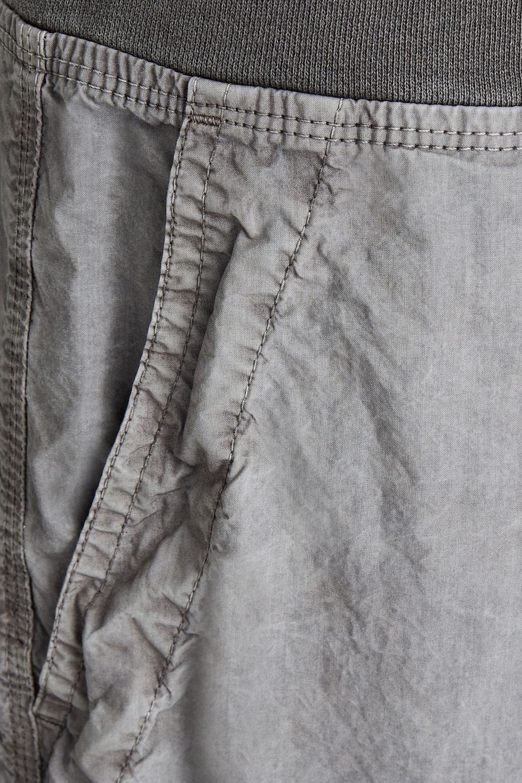 JAMES PERSE Jersey-trimmed cotton-blend poplin shorts