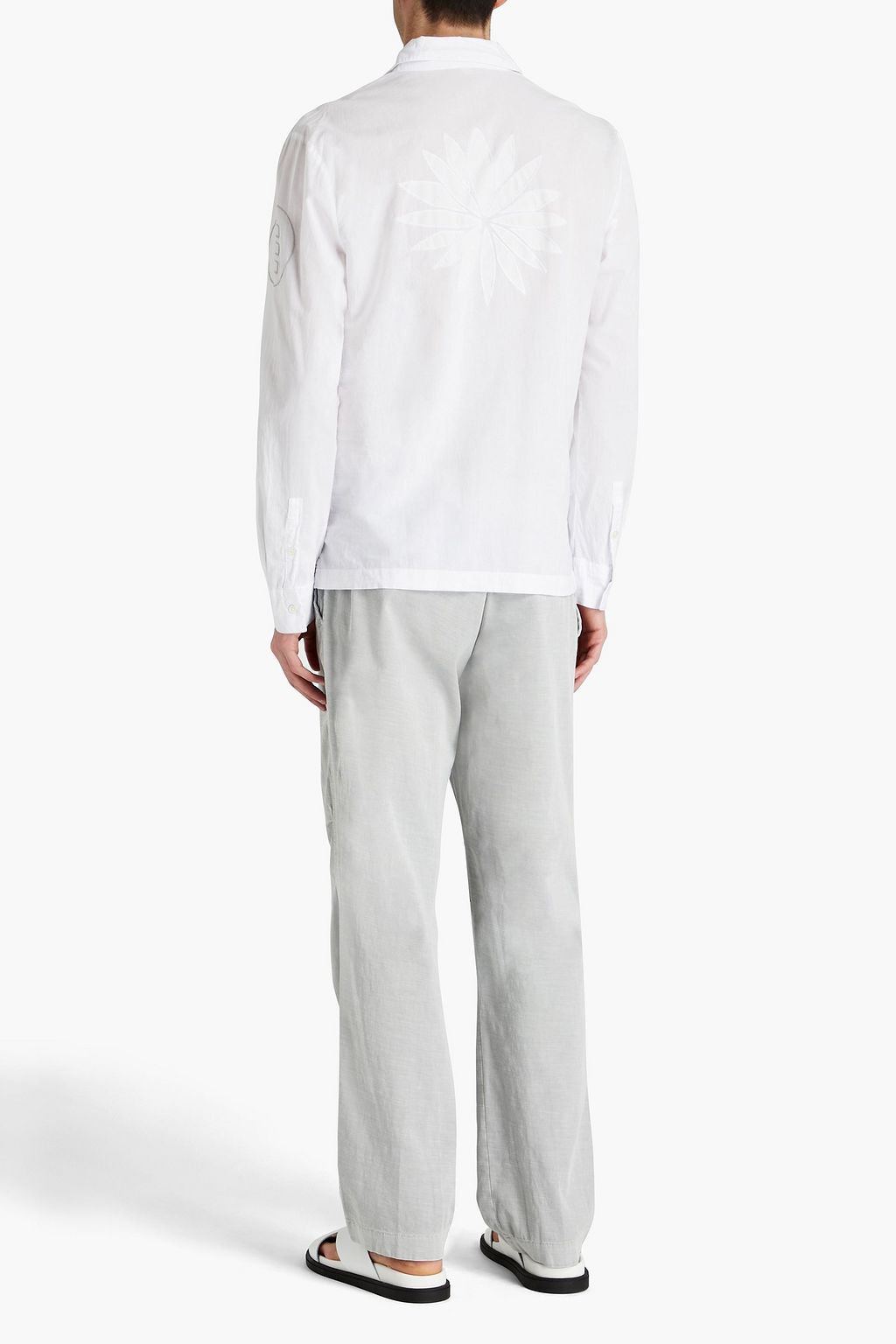 JAMES PERSE Slub stretch-cotton twill pants