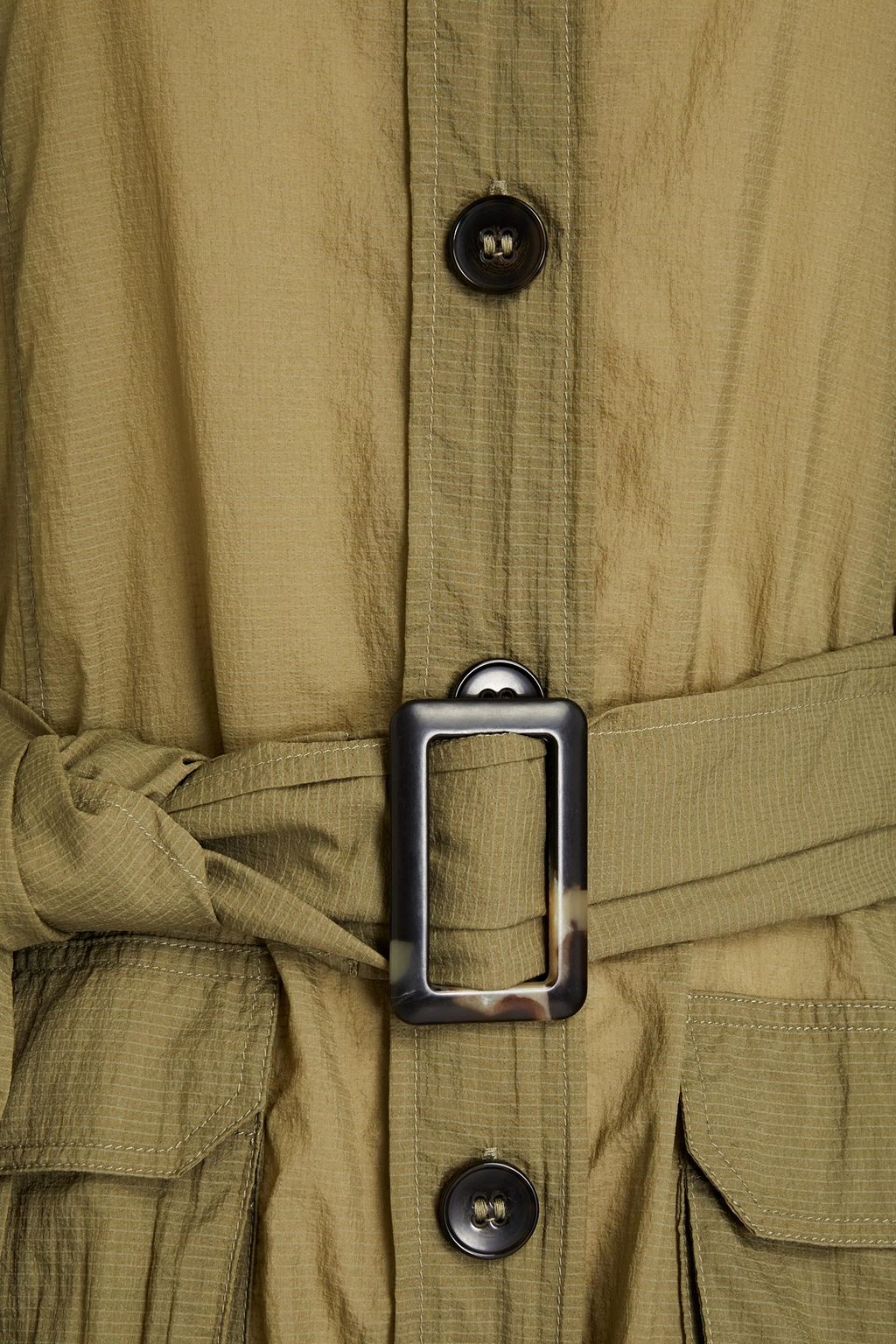 GANNI Belted shell coat