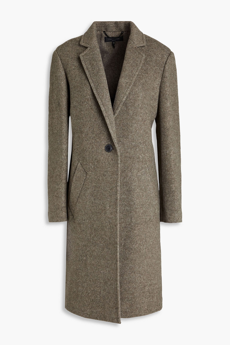 Rag & Bone Dean Mélange Wool-blend Coat In Grey