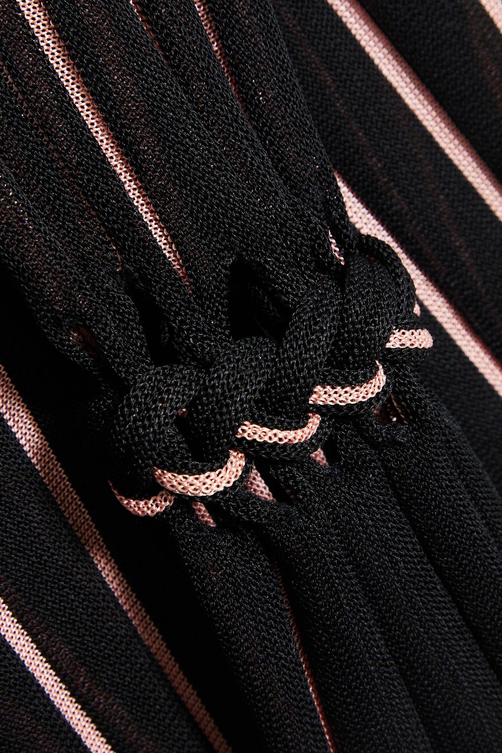 DIANE VON FURSTENBERG Edeline striped knitted wrap dress