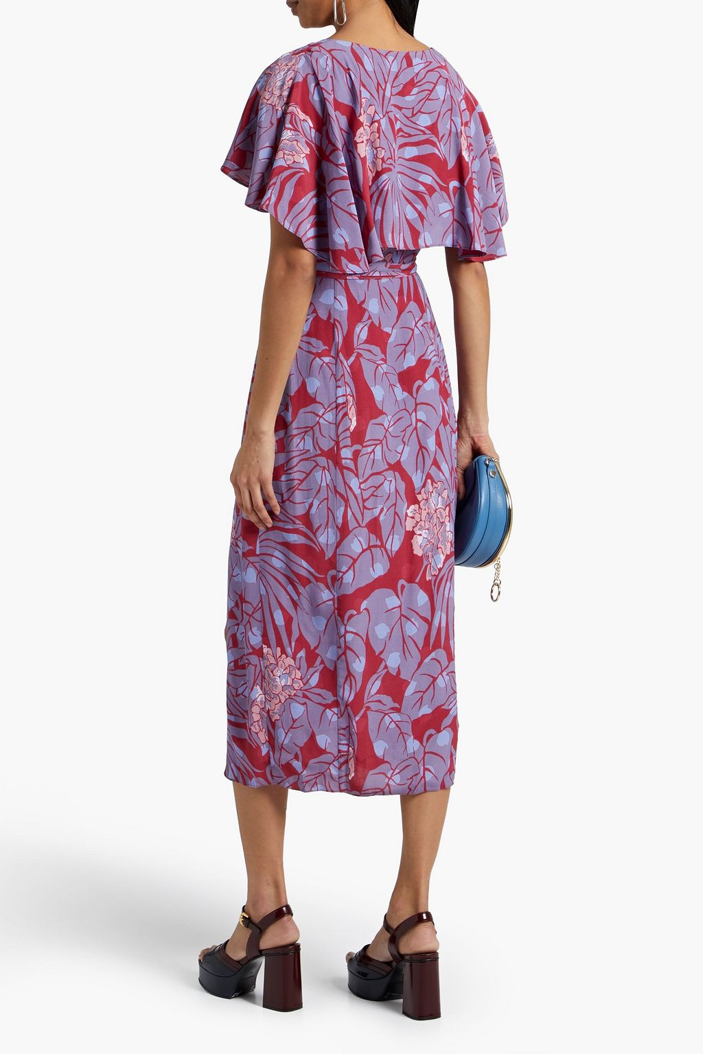 DIANE VON FURSTENBERG Aba wrap-effect printed crepe midi dress