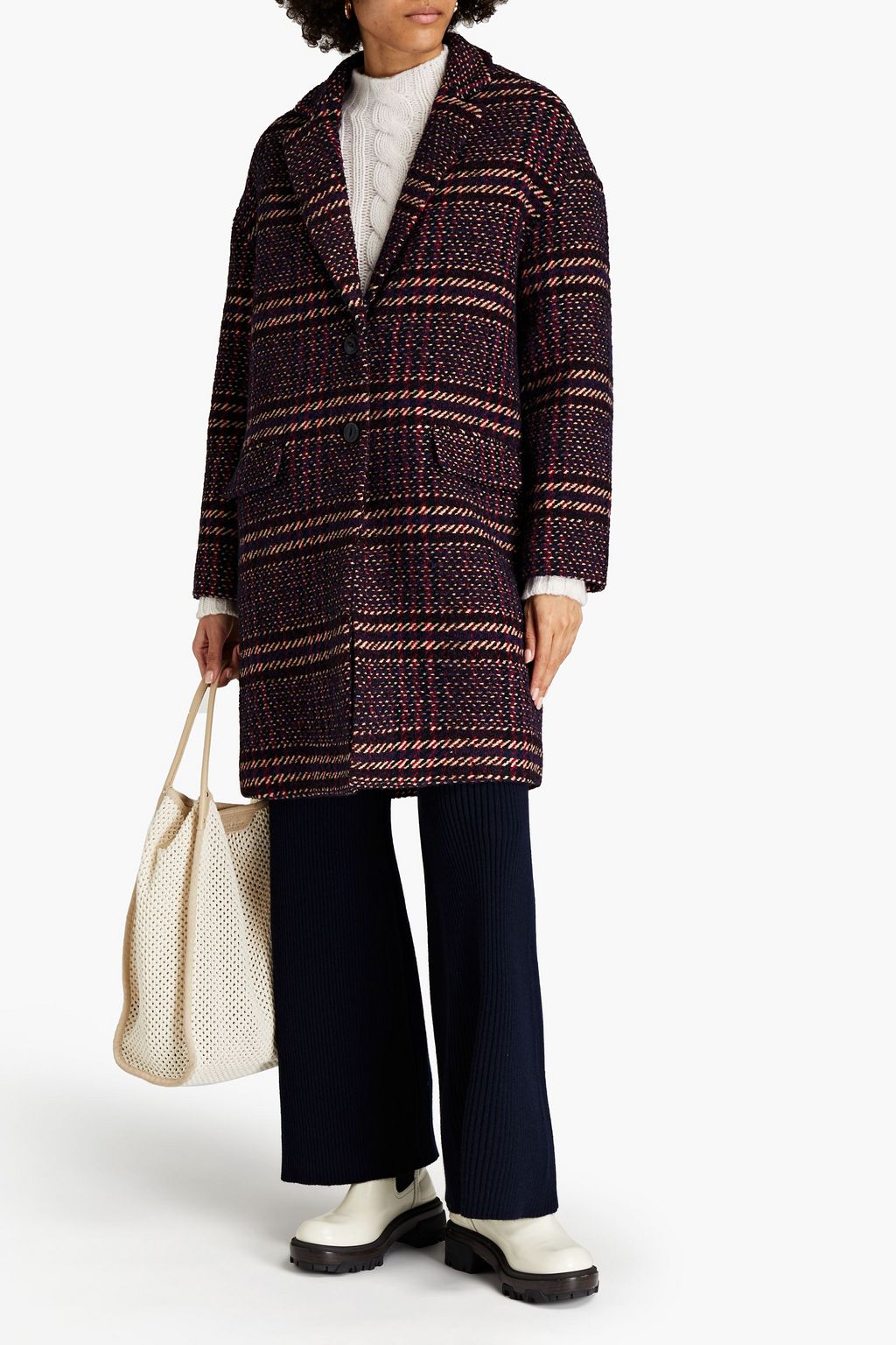 RAG & BONE 체크 트위드 코트