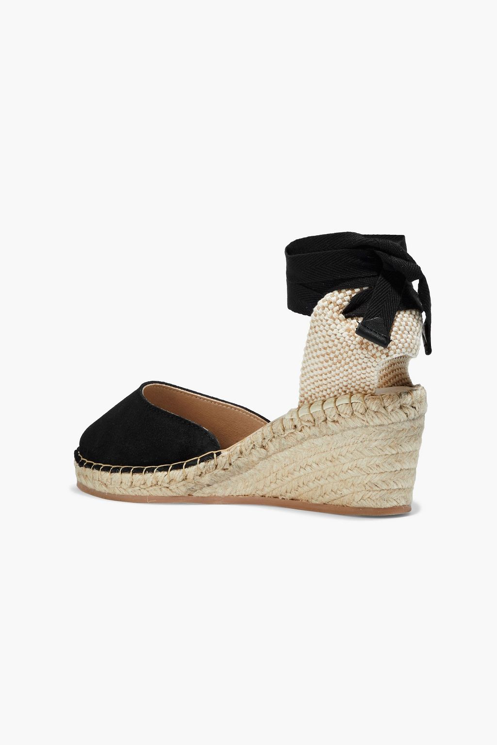 IRIS & INK Adeline suede wedge espadrilles