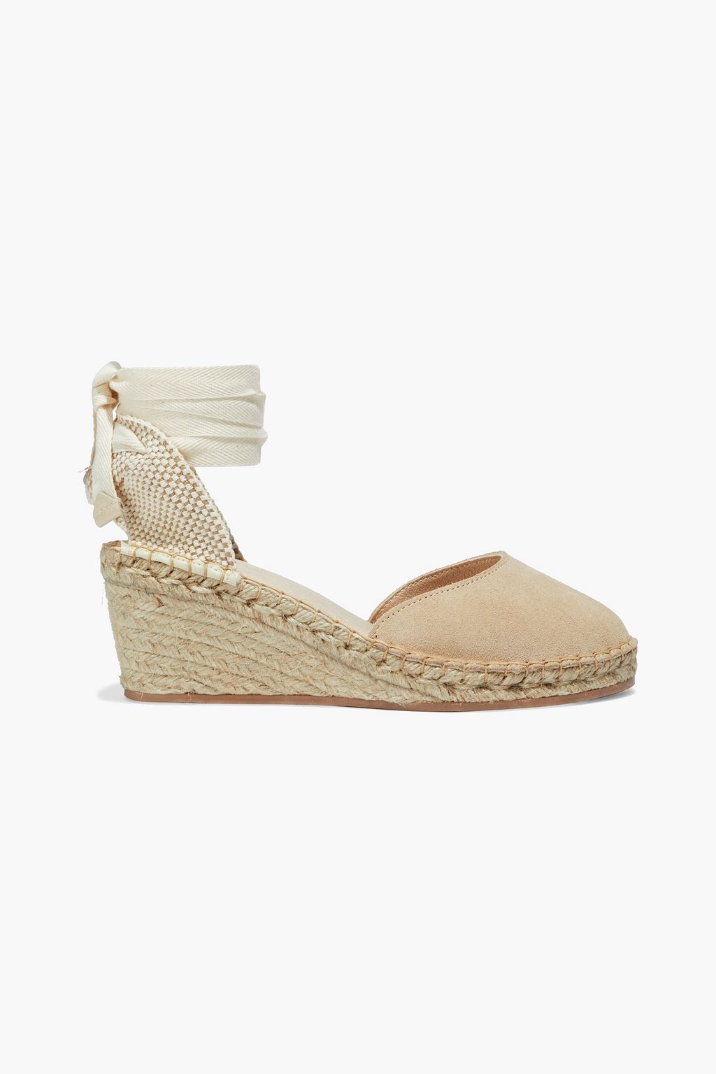 IRIS & INK Adeline suede wedge espadrilles | THE OUTNET