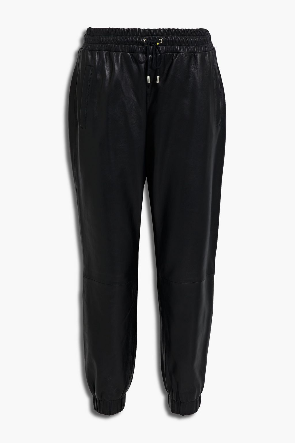 Black Skipper leather track pants 