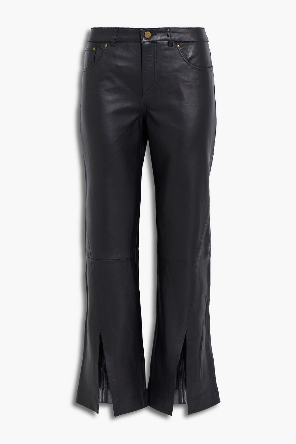 Muubaa Leather flared pants
