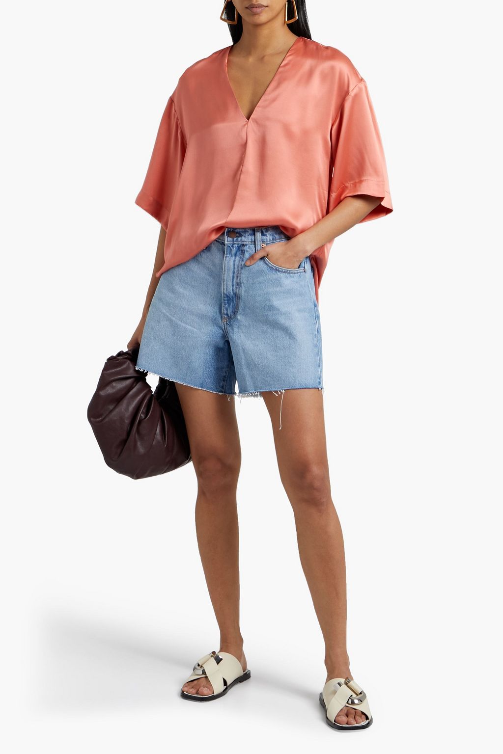 EQUIPMENT Akilah silk-satin top