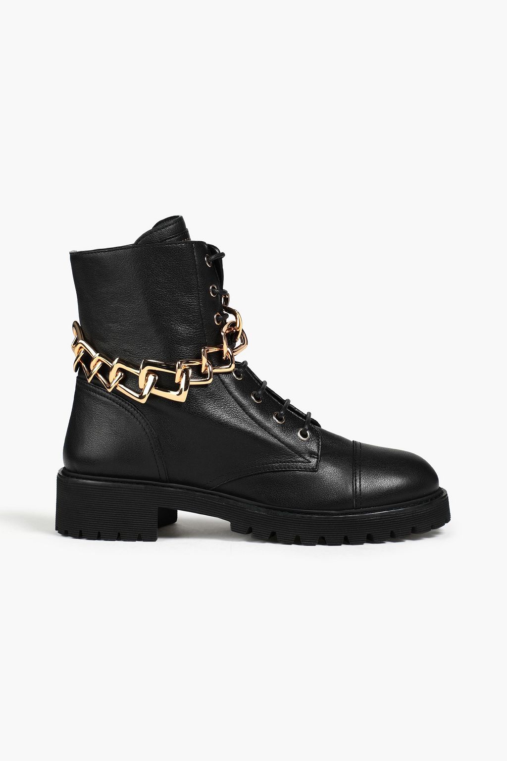 Modregning lommeregner moronic GIUSEPPE ZANOTTI Combat 25 chain-trimmed leather combat boots | Sale up to  70% off | THE OUTNET