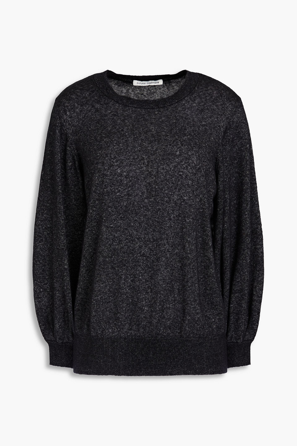 Mélange cashmere and silk-blend sweater