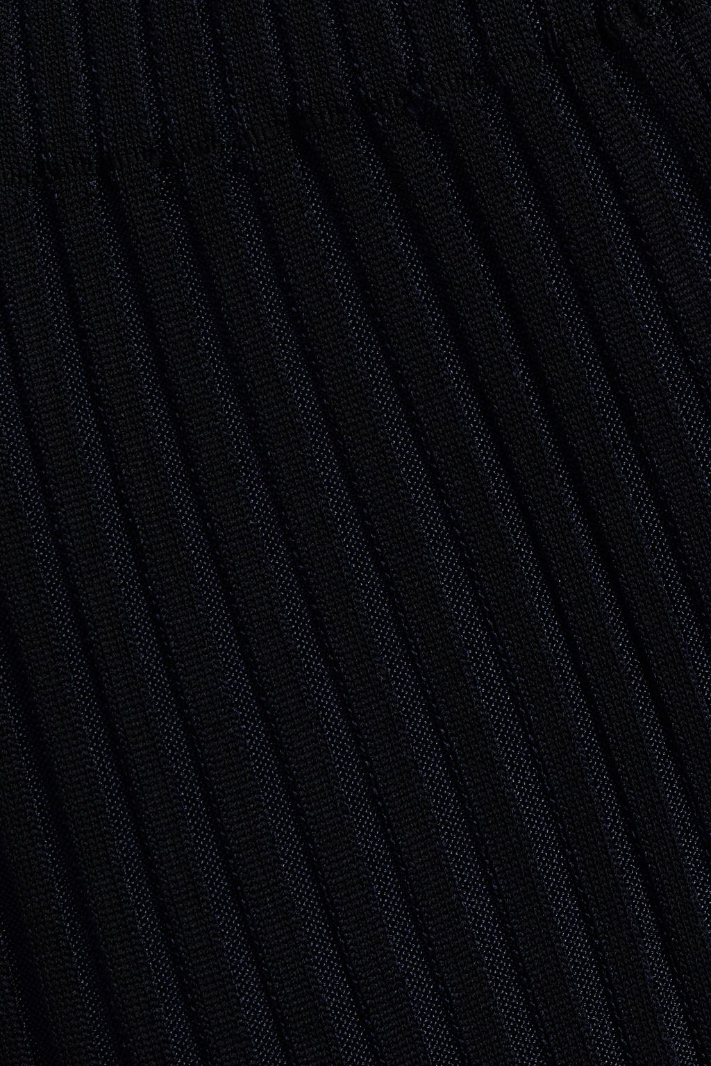 DION LEE Ribbed-knit flared pants