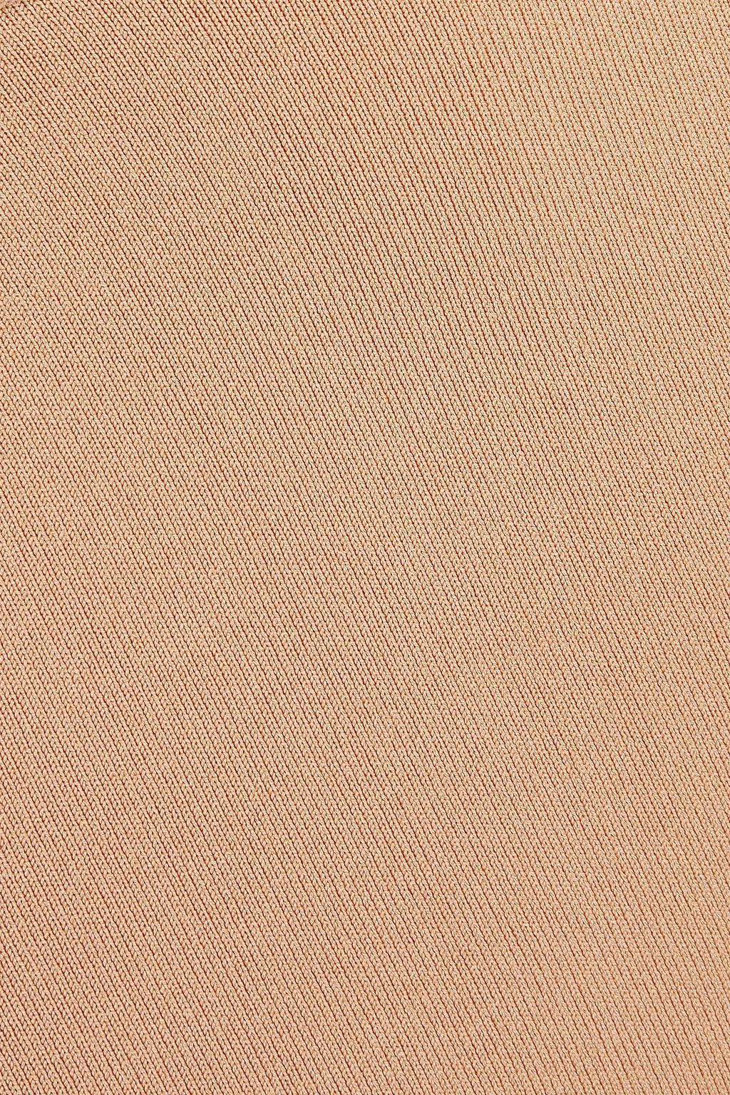DION LEE Cutout stretch-ponte mini skirt