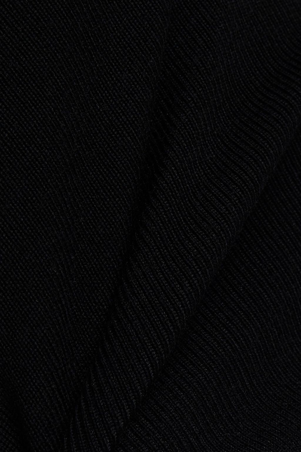 DION LEE Convertible cropped stretch-ponte top