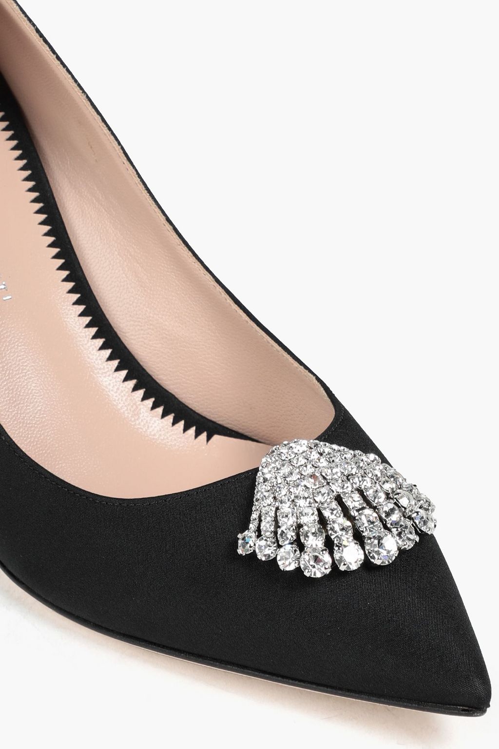 GIUSEPPE ZANOTTI Horror crystal-embellished satin pumps