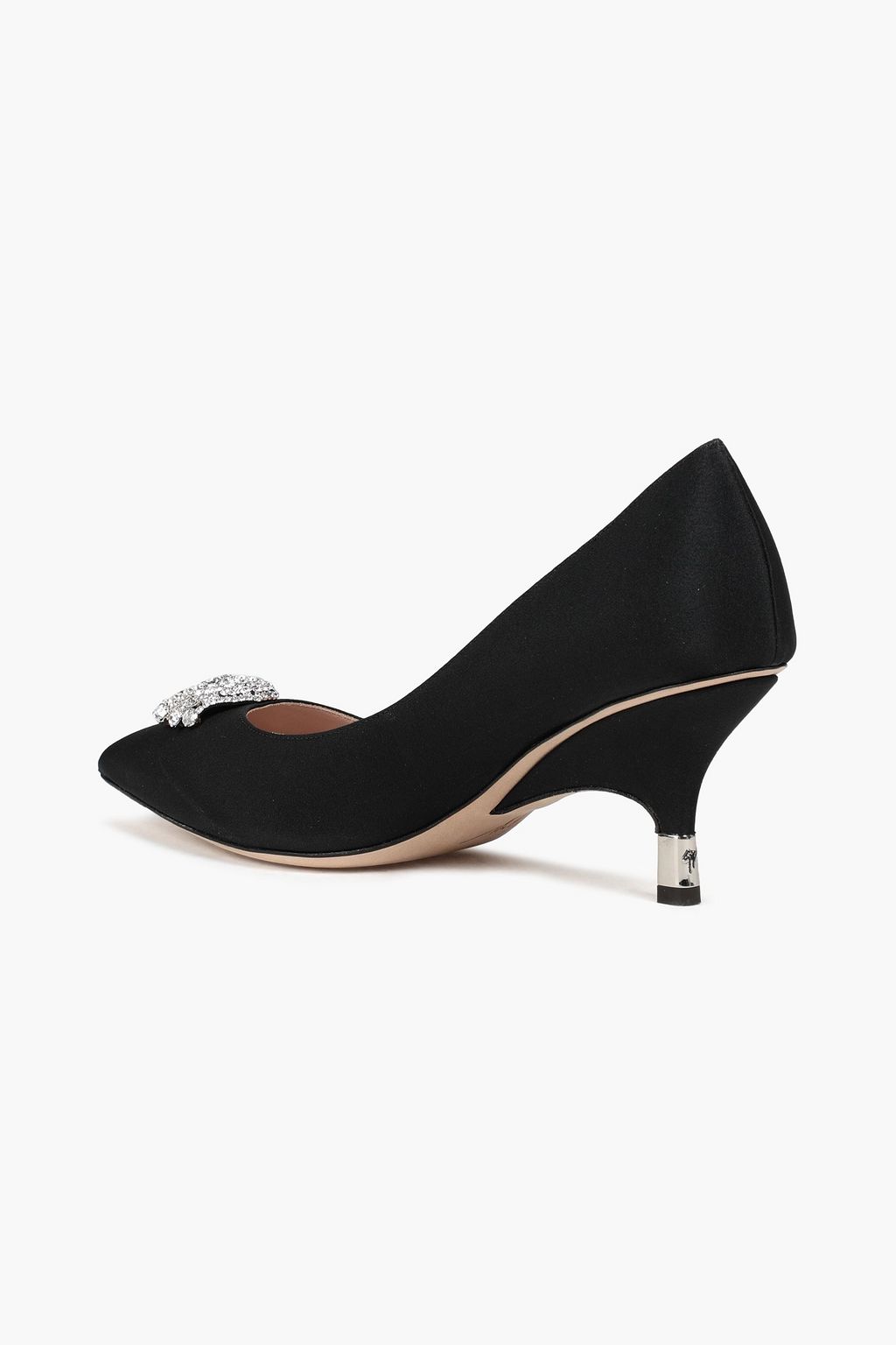 GIUSEPPE ZANOTTI Horror crystal-embellished satin pumps